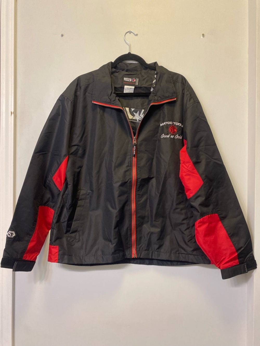 Matco Tech Black & Red Men's Windbreaker Jacket